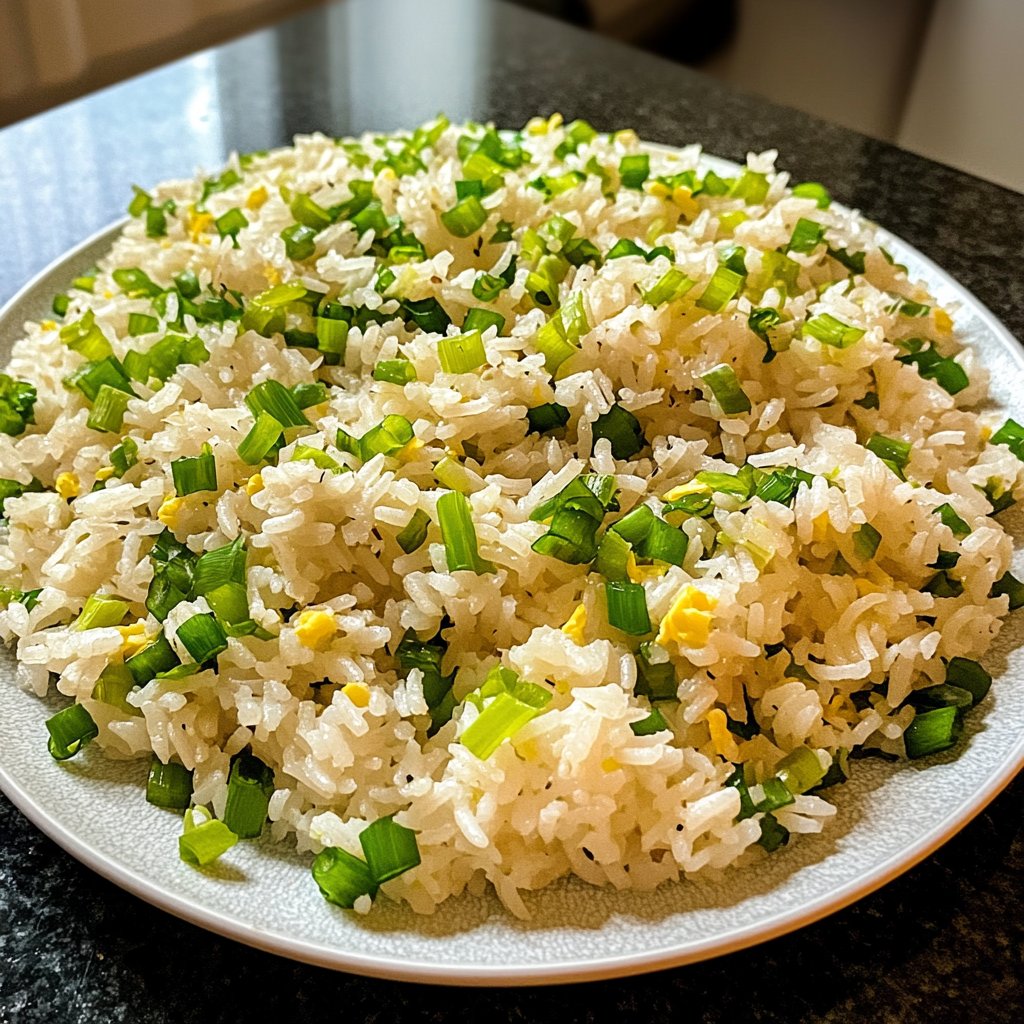 Gebratener Reis mit Frühlingszwiebeln