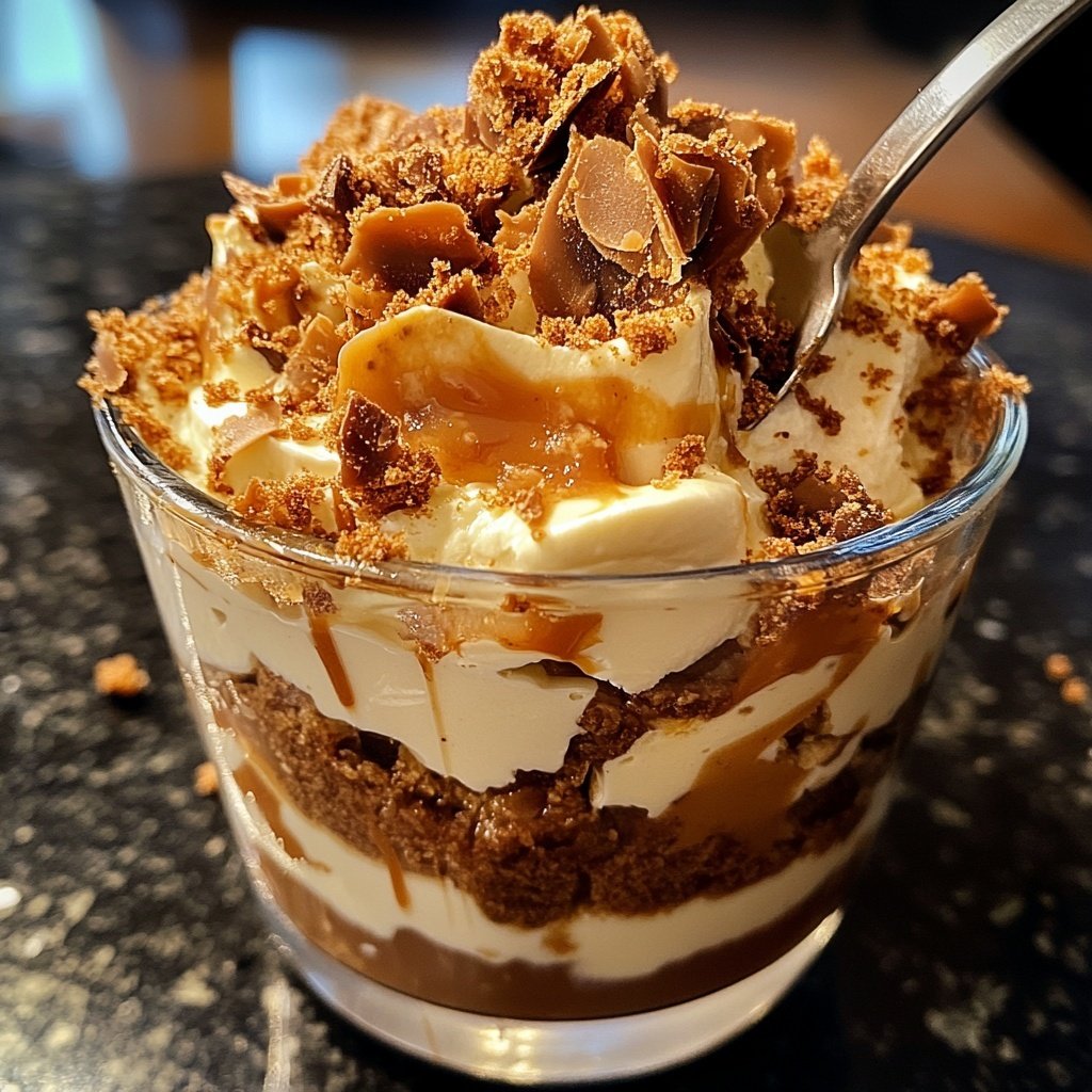 Toffifee-Dessert im Glas