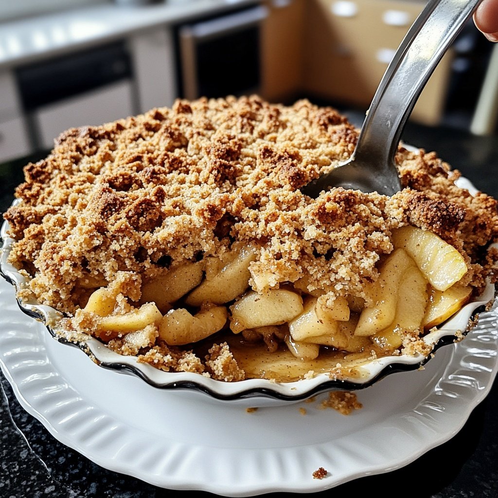 Veganer Apfel-Crumble