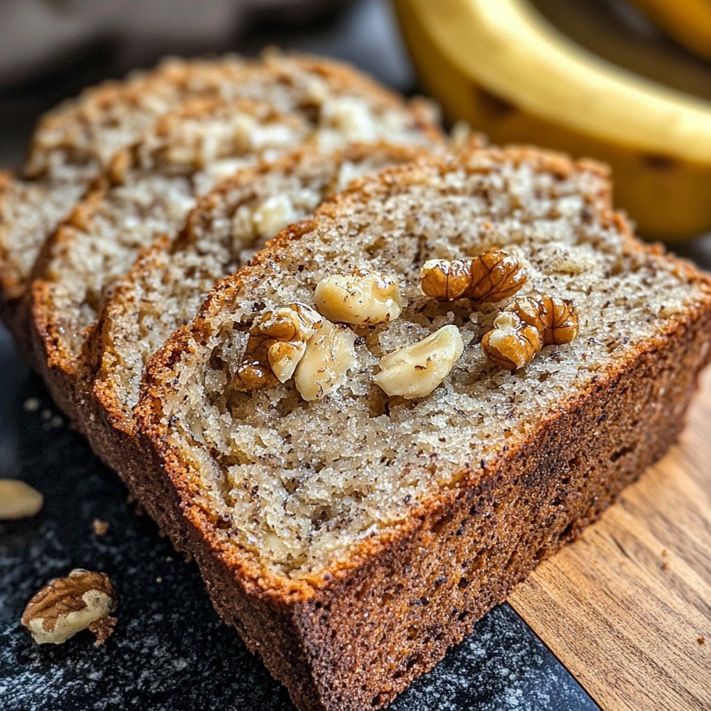 Bananenbrot aus reifen Bananen