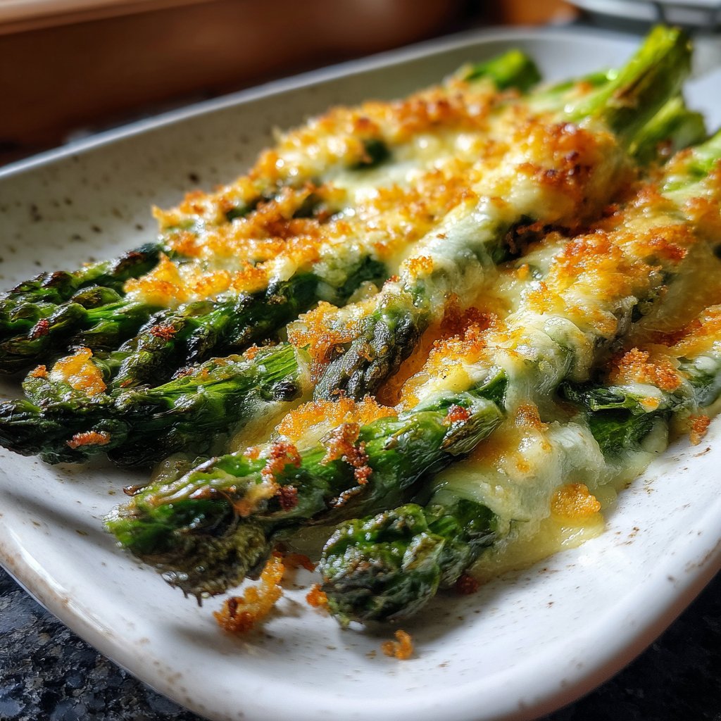 Grüner Spargel Ofengericht